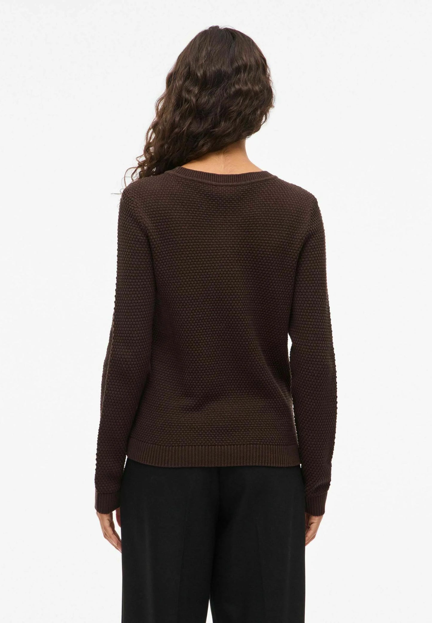 VIDALO O-NECK L/S KNIT TOP/SU - NOOS