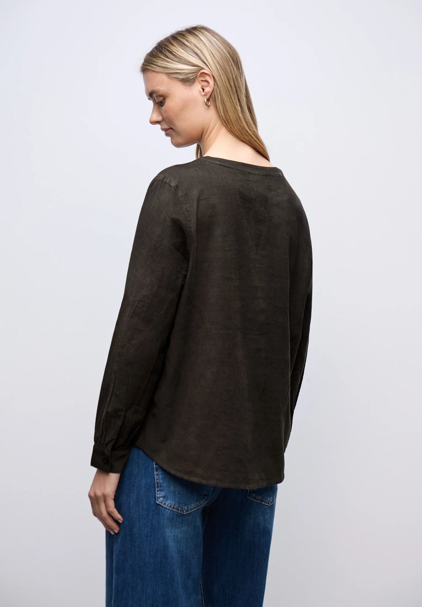Corduroy tunic blouse UNI