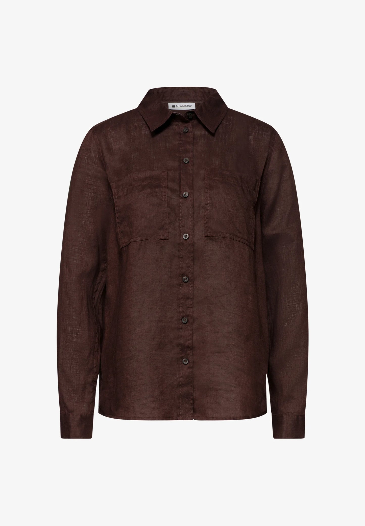 SOL_Solid shirtcollar blouse w
