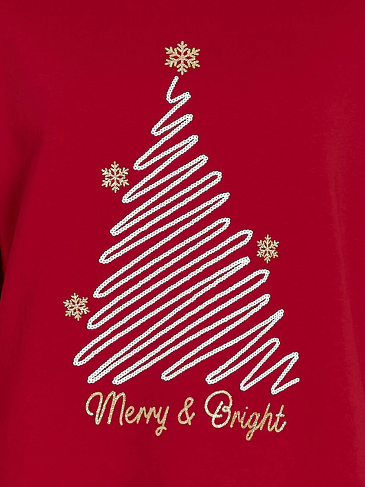 VIHOLY CHRISTMAS O-NECK L/S SWEAT TOP/R