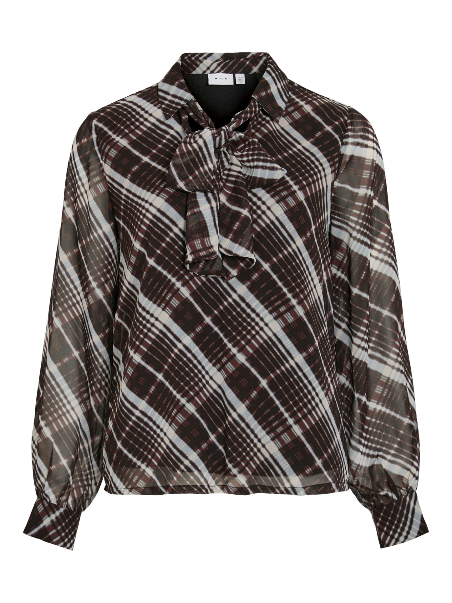 VIDALIANA KIKA V-NECK L/S BOWTIE TOP