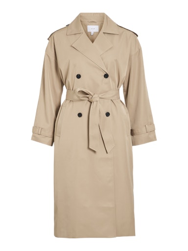 VIADDISON L/S LONG TRENCHCOAT - NOOS