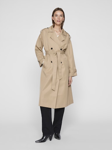 VIADDISON L/S LONG TRENCHCOAT - NOOS