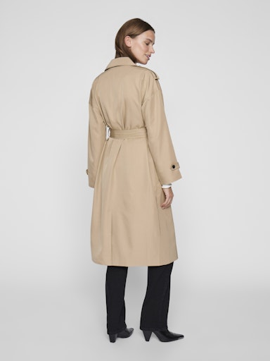 VIADDISON L/S LONG TRENCHCOAT - NOOS