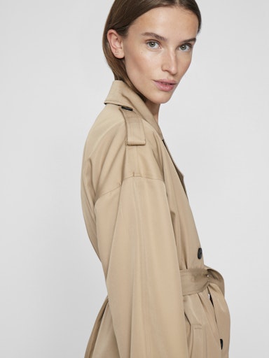 VIADDISON L/S LONG TRENCHCOAT - NOOS