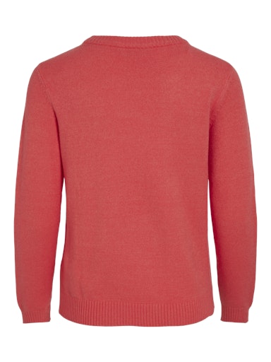 VIRIL L/S O-NECK KNIT TOP-NOOS