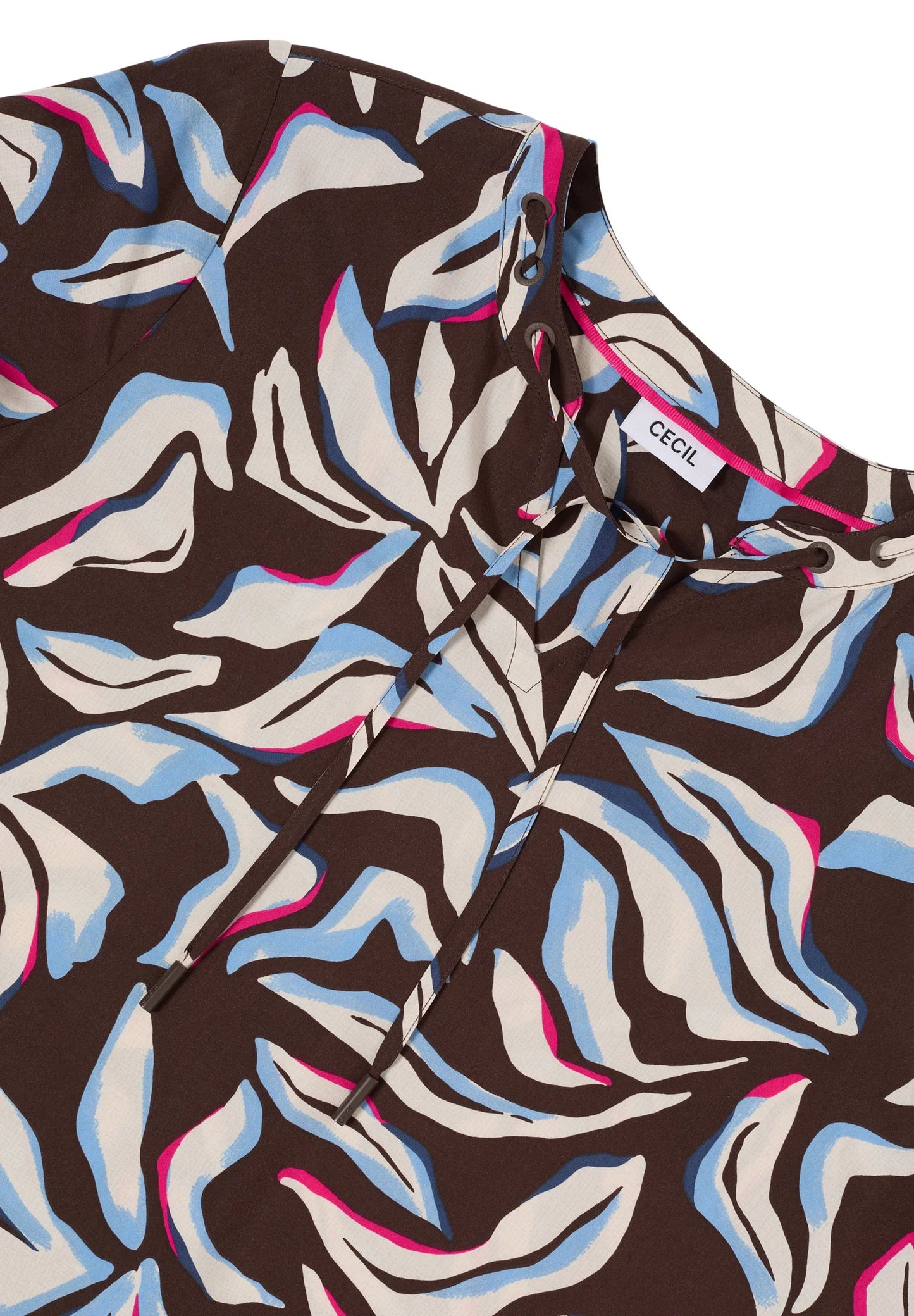 Printblouse with Strings