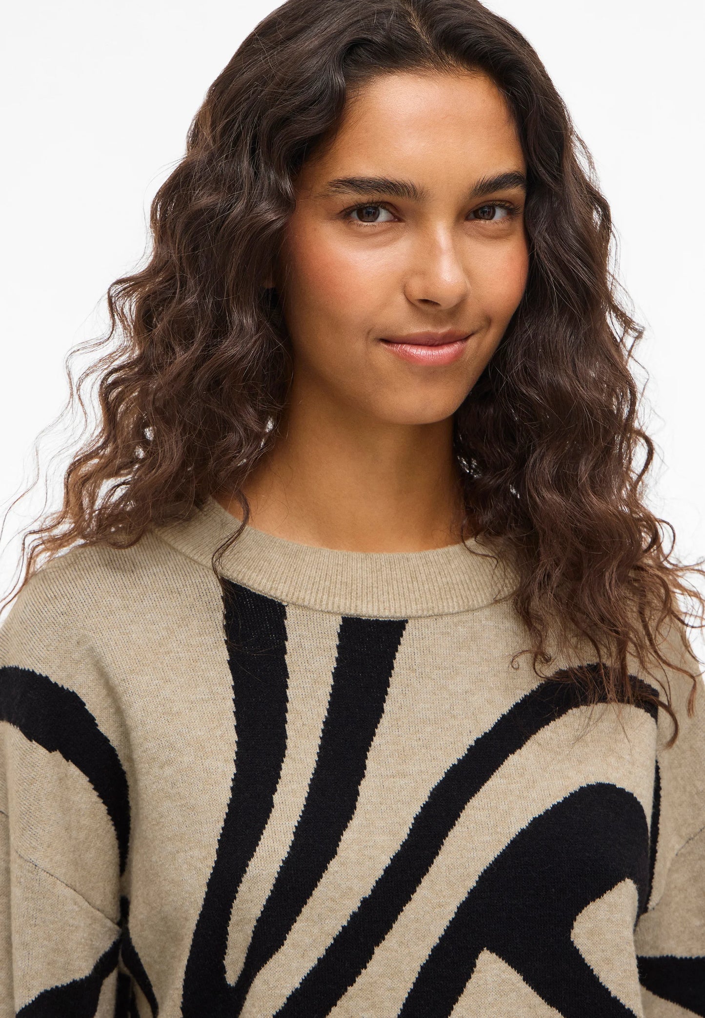 VITIF JACQUARD L/S KNIT TOP - NOOS