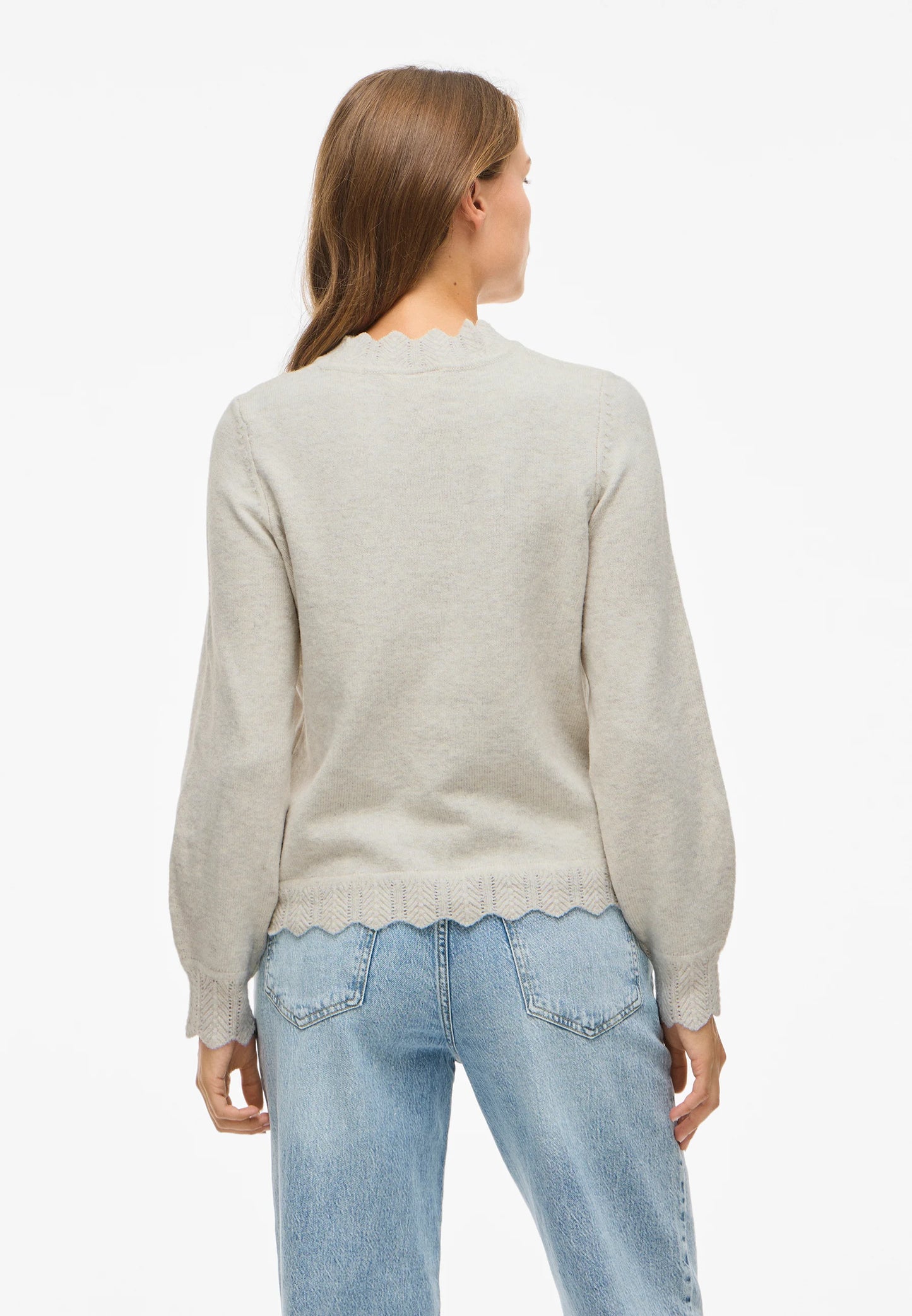 VINIKOLINA O-NECK L/S KNIT TOP - NOOS