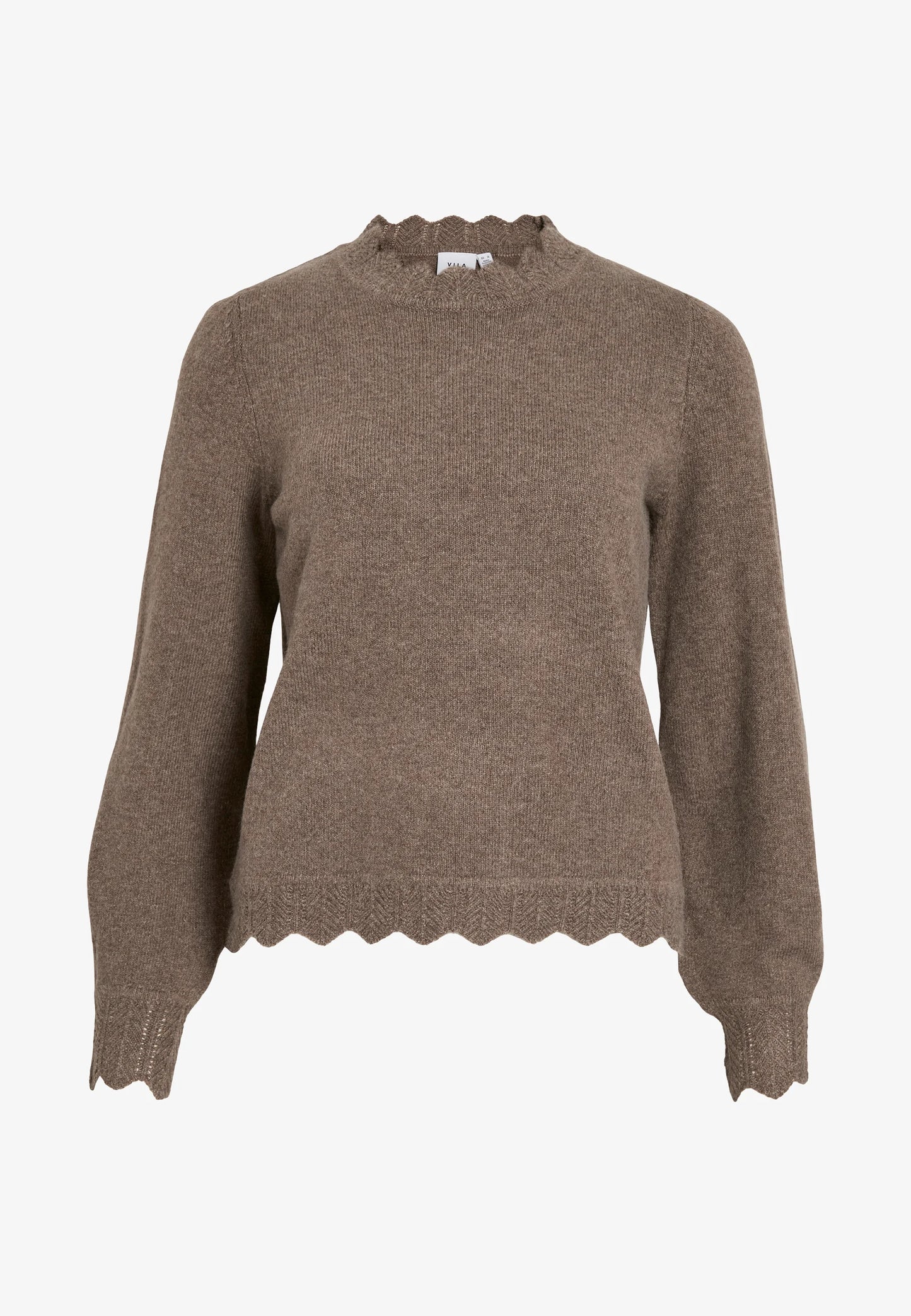 VINIKOLINA O-NECK L/S KNIT TOP - NOOS