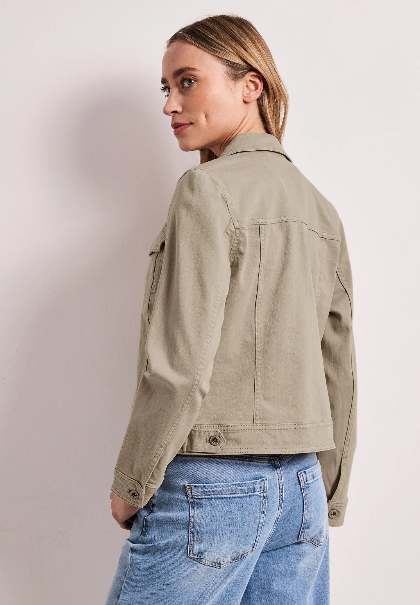 QR Style Jacket,beige washed