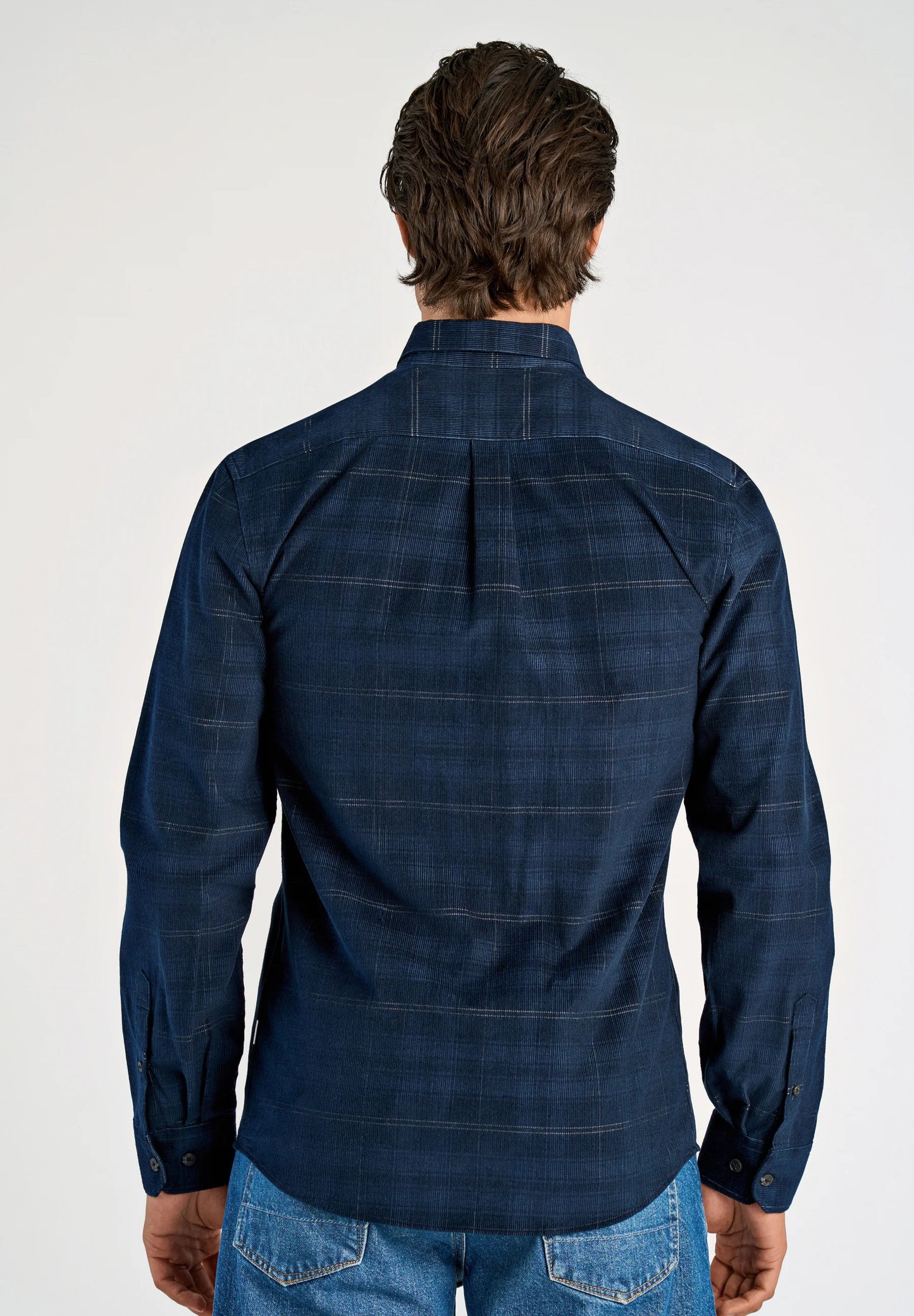 Checked corduroy shirt L/S