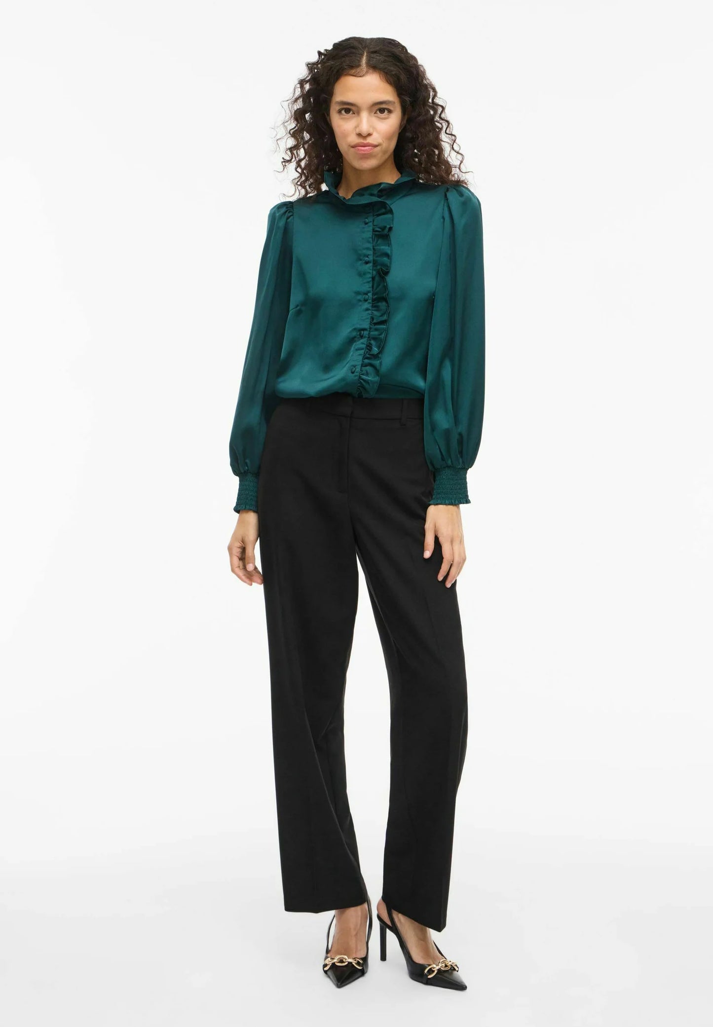 VILUTTO L/S FRILL SHIRT/R