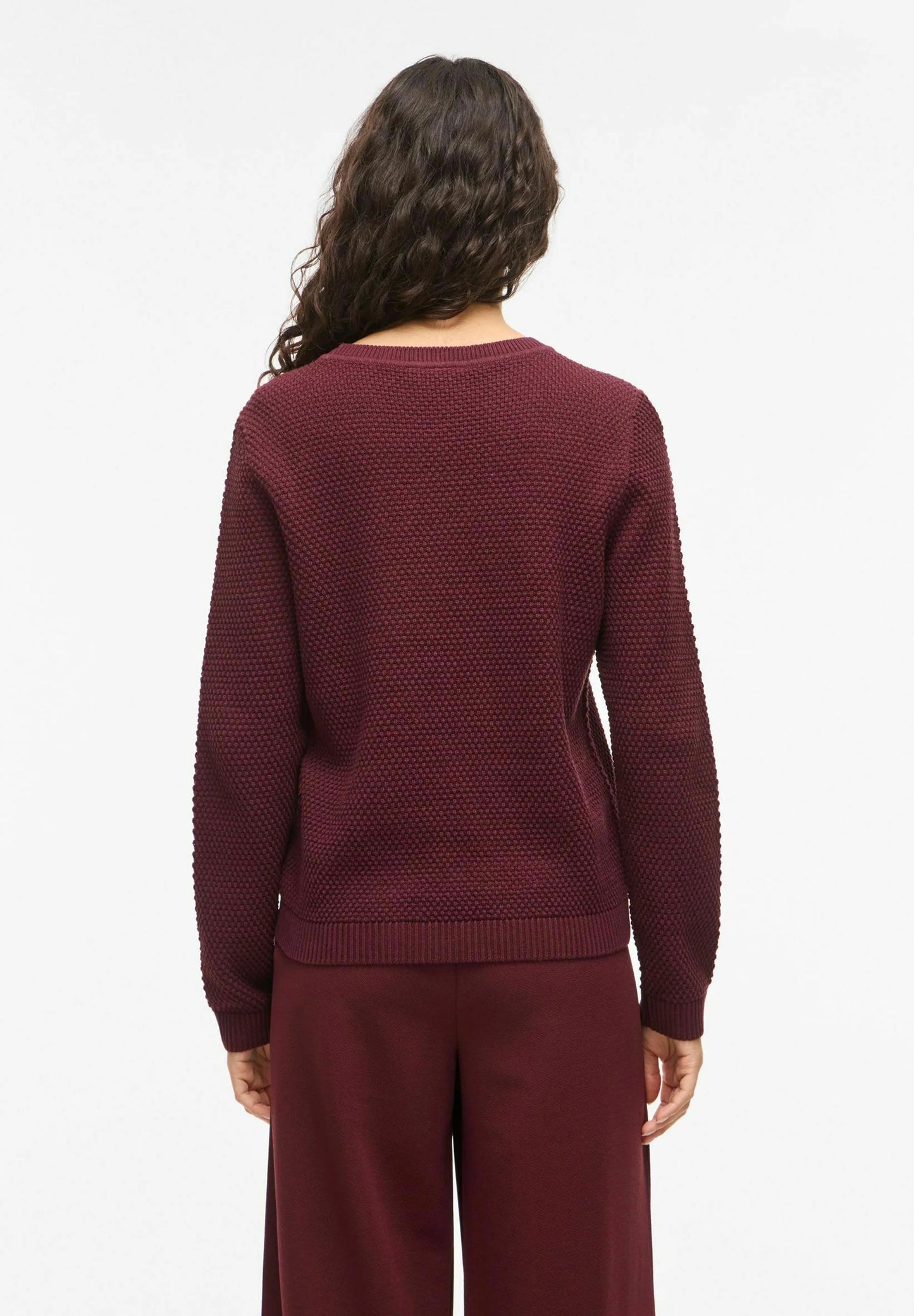 VIDALO O-NECK L/S KNIT TOP/SU - NOOS