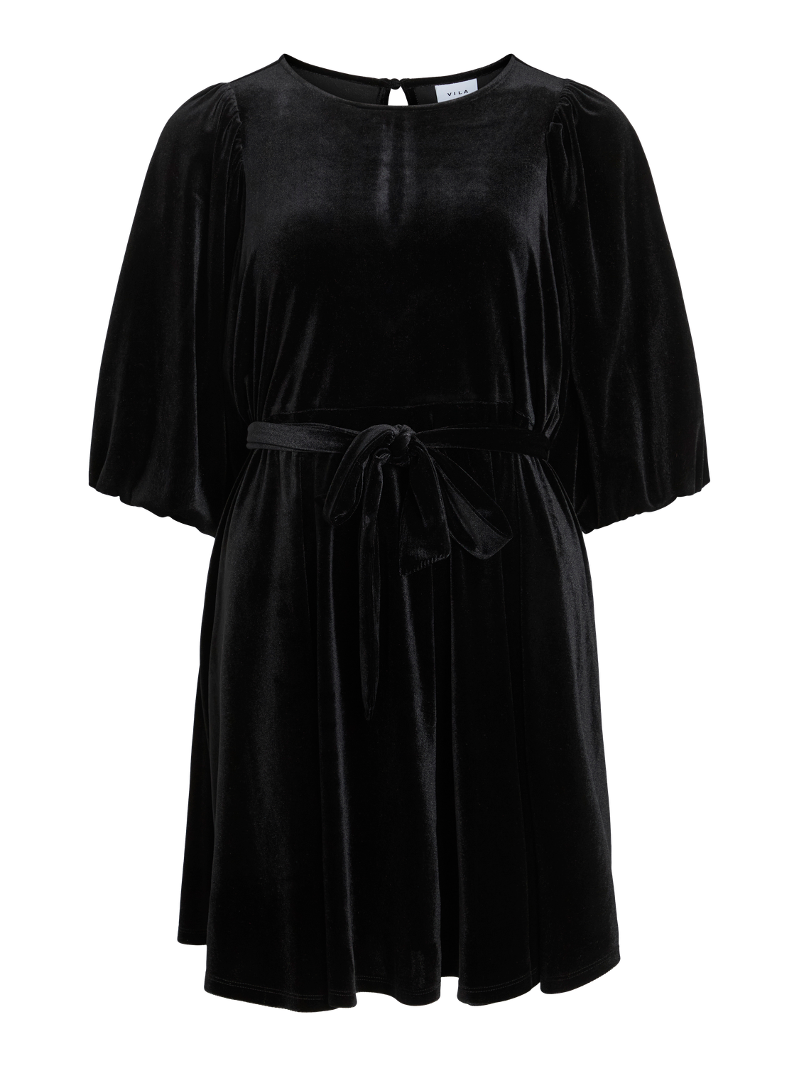 VIEMILY O-NECK 3/4 SHORT DRESS/R