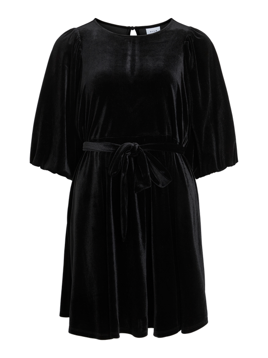 VIEMILY O-NECK 3/4 SHORT DRESS/R