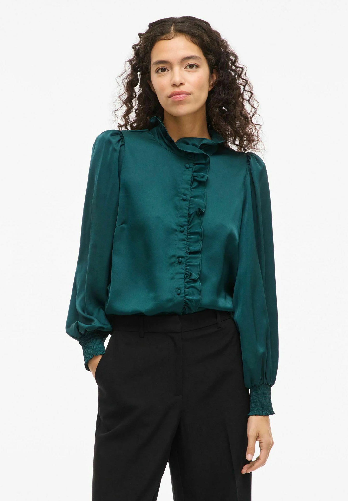 VILUTTO L/S FRILL SHIRT/R