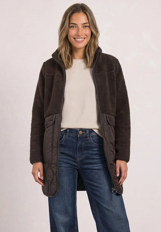 Mat Mix Teddy Coat w. Quilting