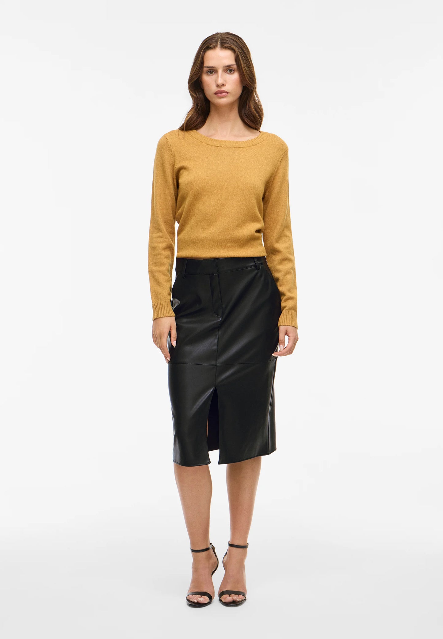VIDAGMAR HW MIDI COATED SKIRT - NOOS