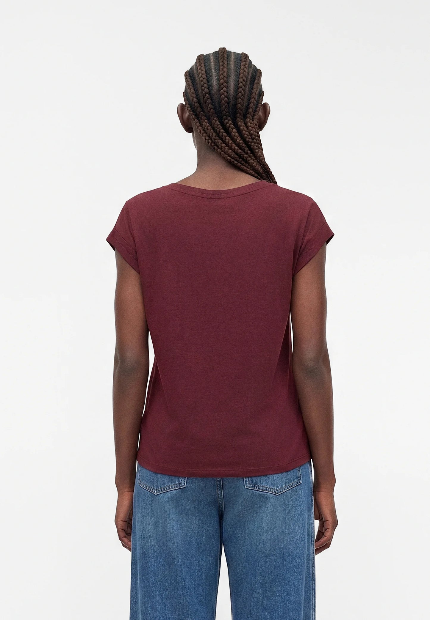 VIELLETTE S/S SATIN TOP/SU - NOOS
