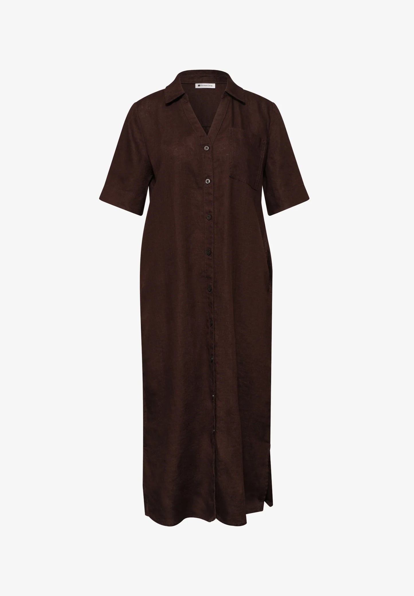 SOL_shirt collar Dress_solid