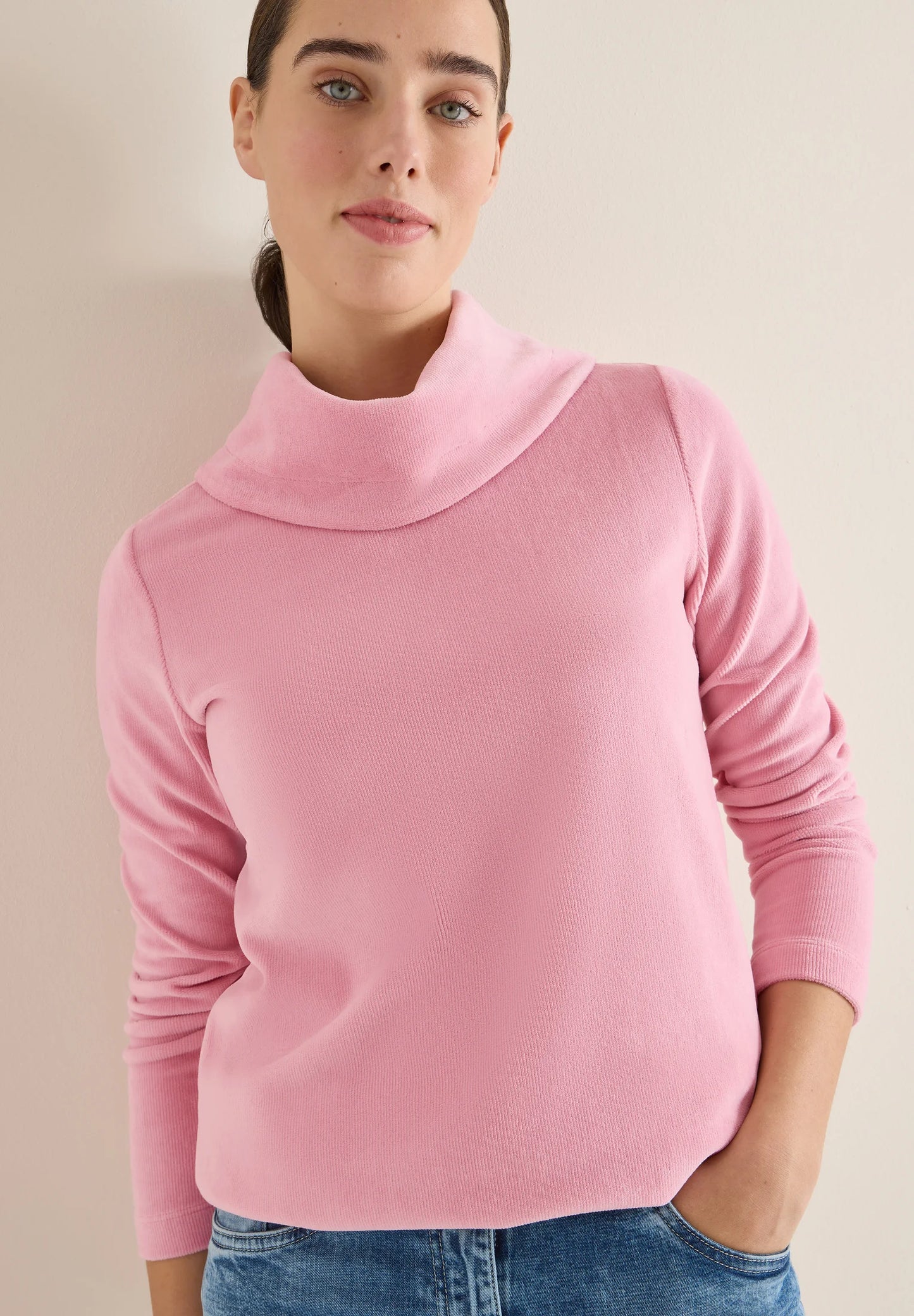 TOS Fine Cord Big Collar T-Shi