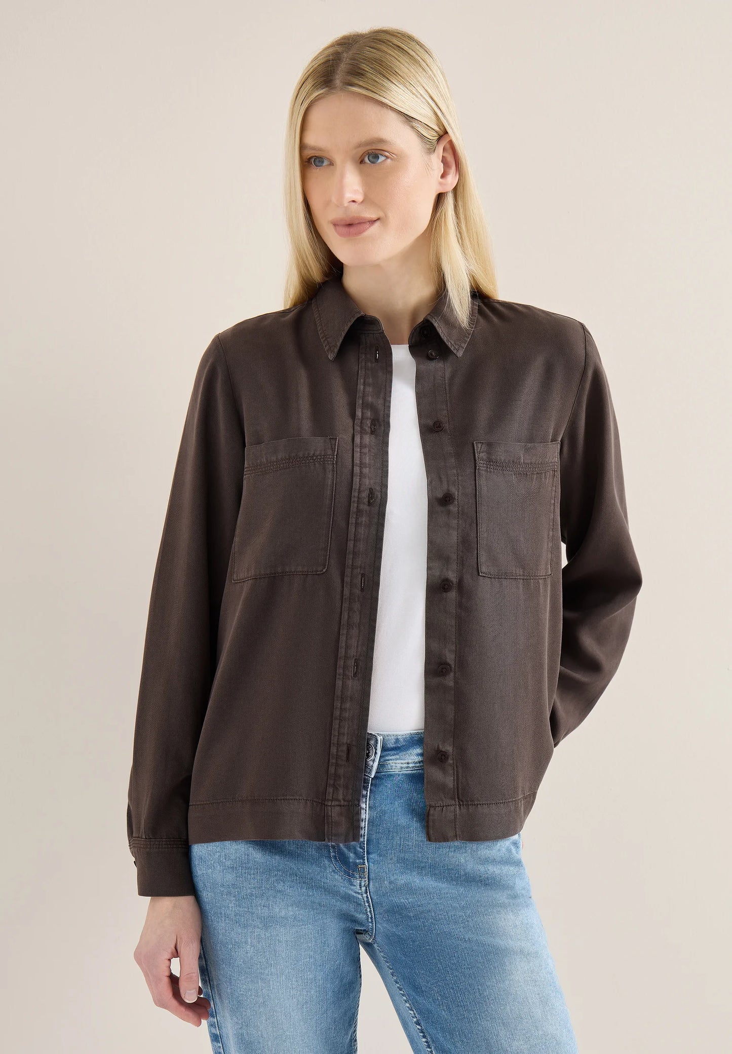 TOS Color Lyocell Blouse