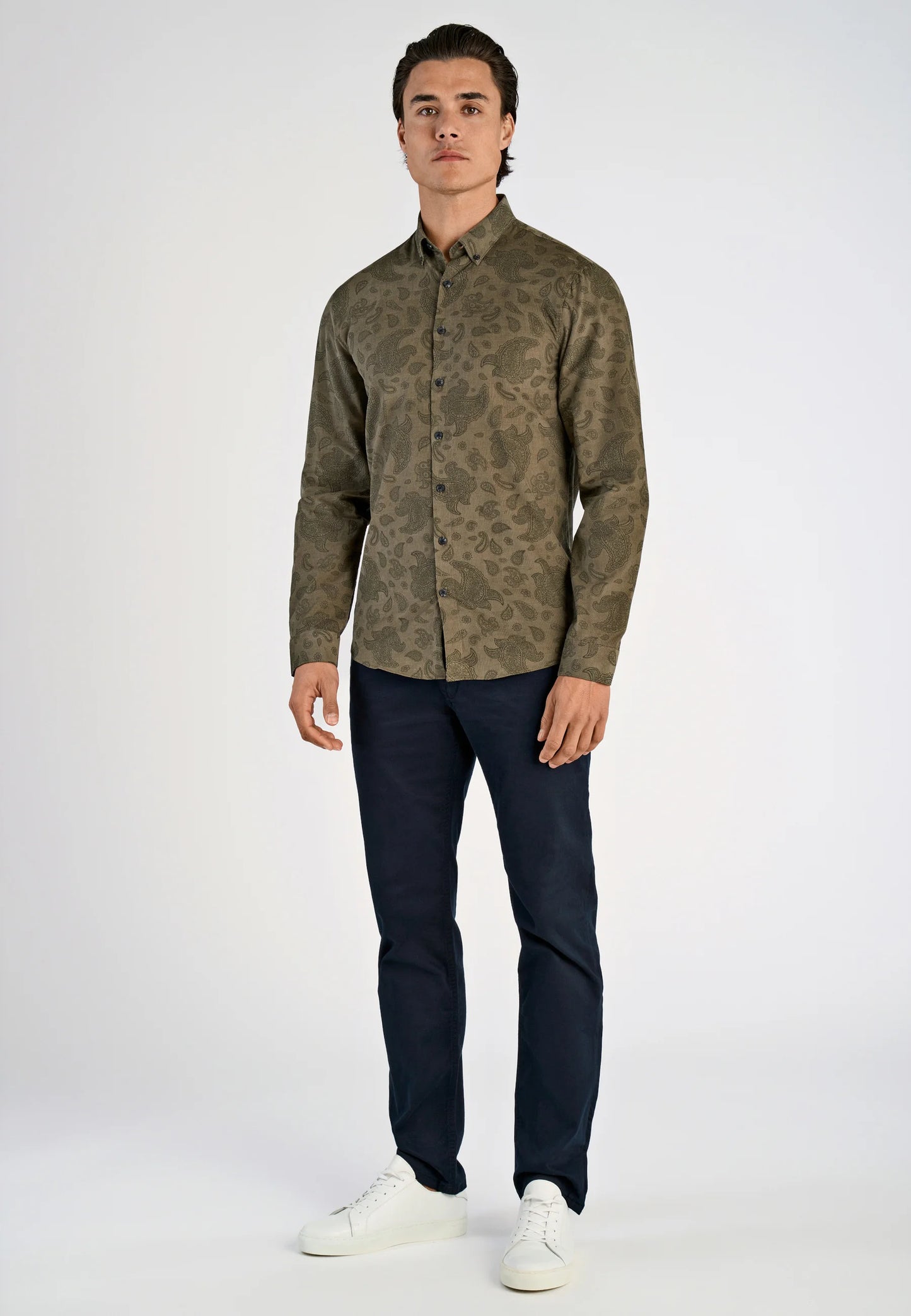 AOP corduroy shirt L/S