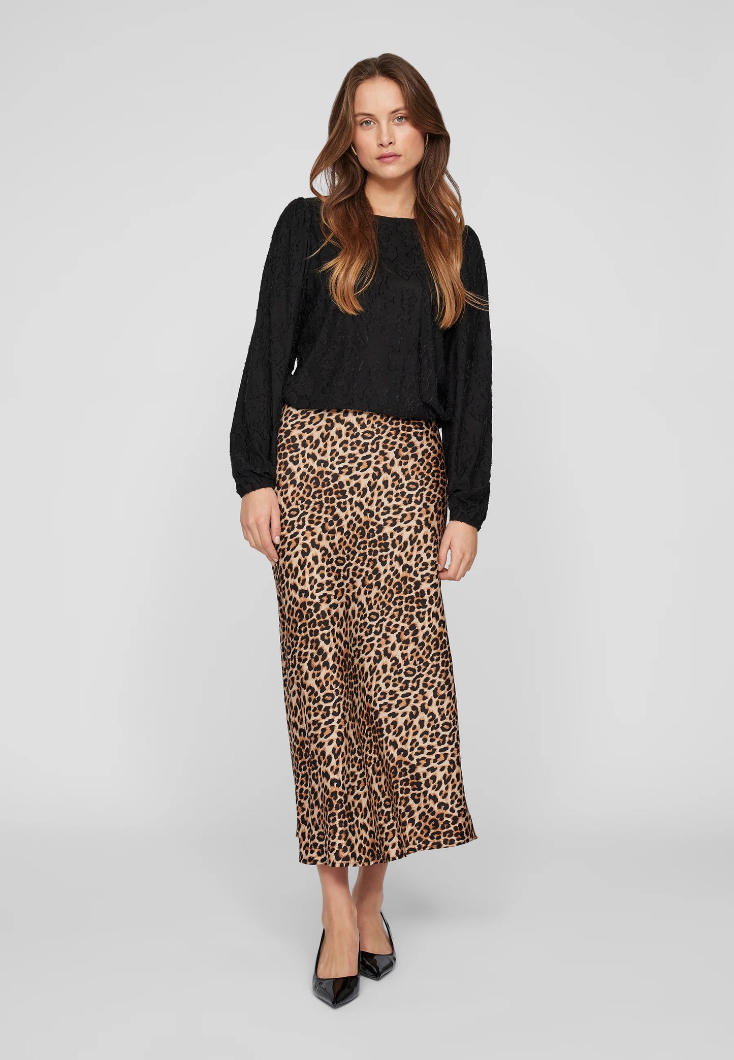 VIELLETTE HW LONG SKIRT/SU - NOOS