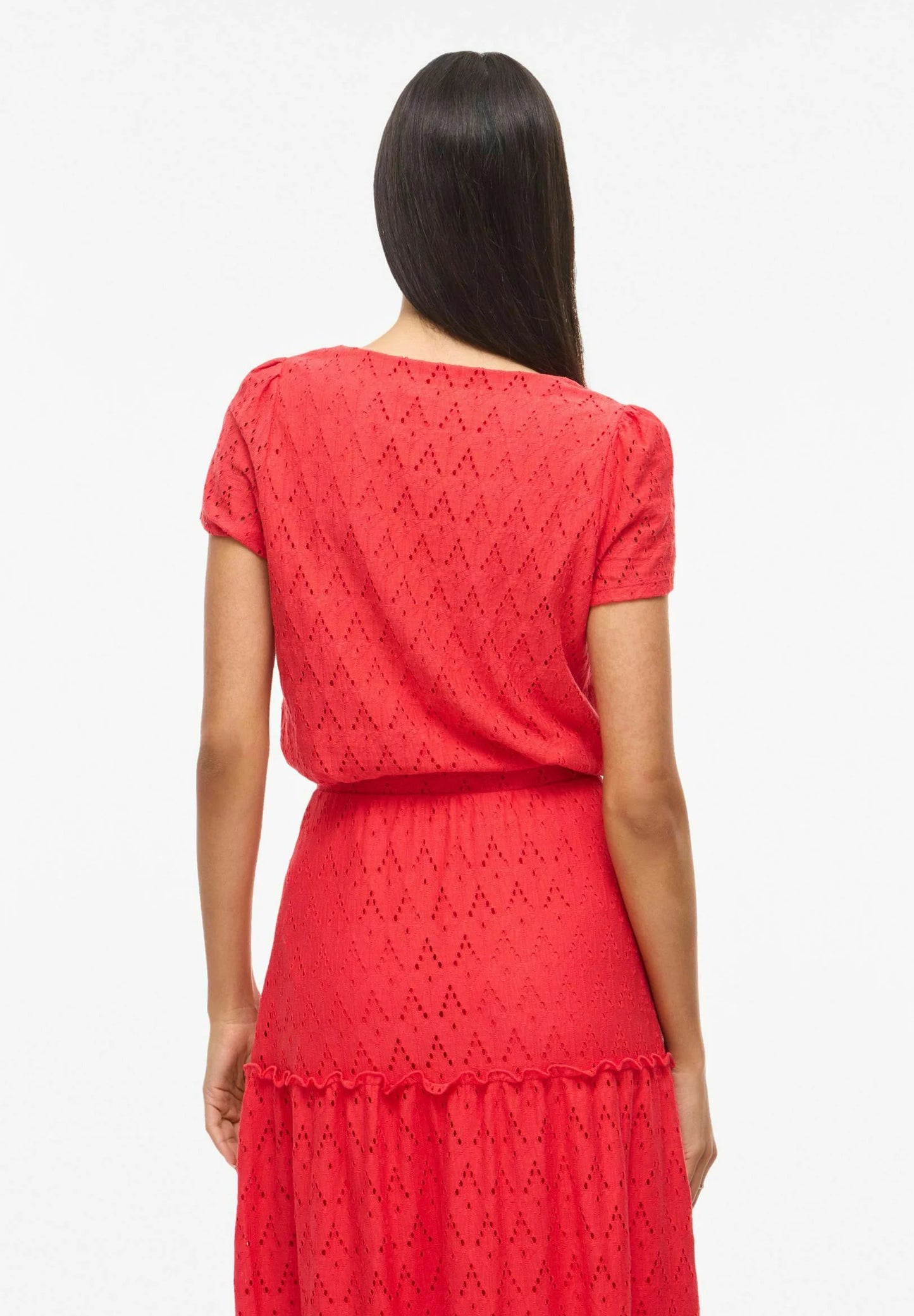 VIAMALINA V-NECK S/S TOP/VOL/PB