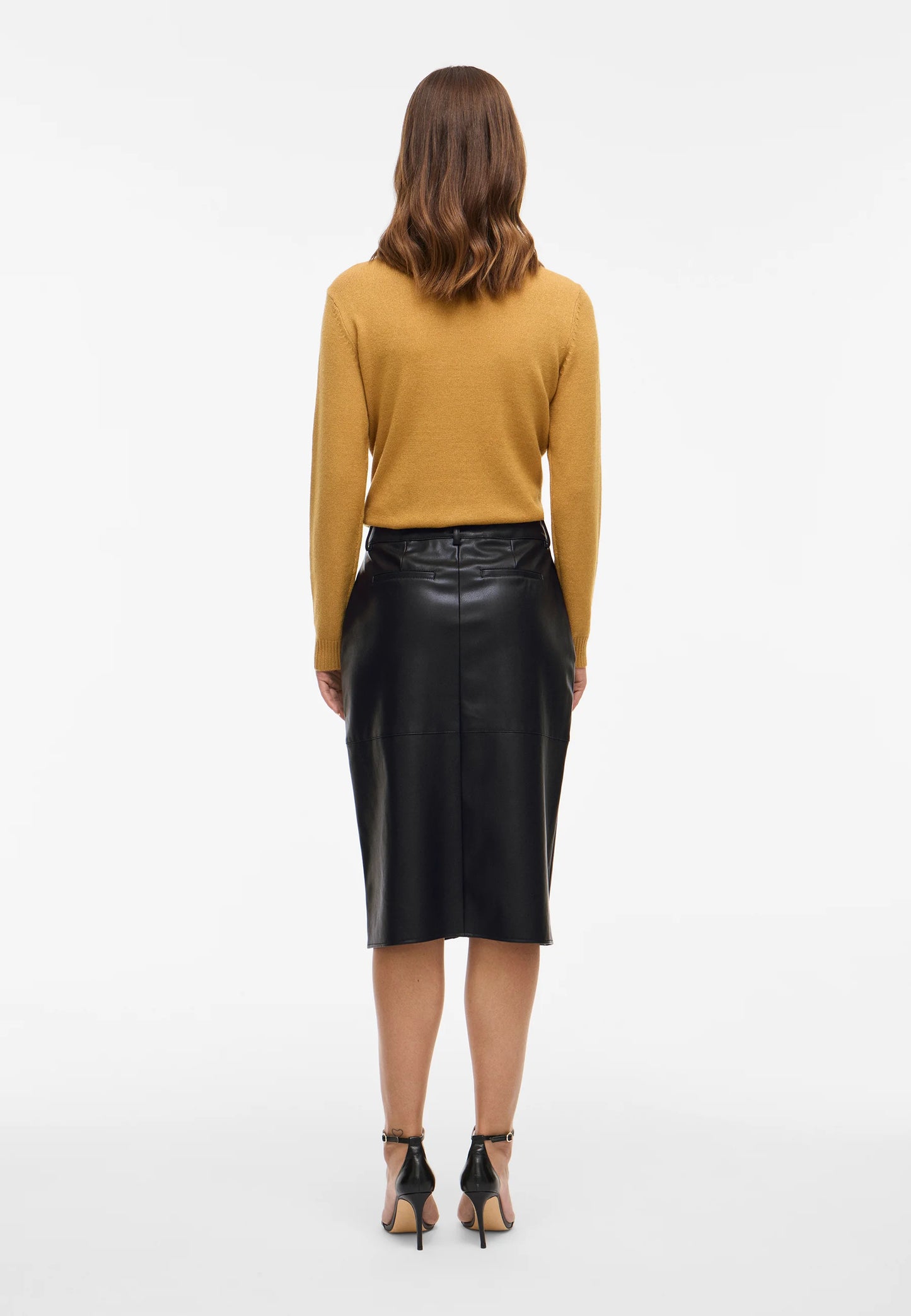VIDAGMAR HW MIDI COATED SKIRT - NOOS