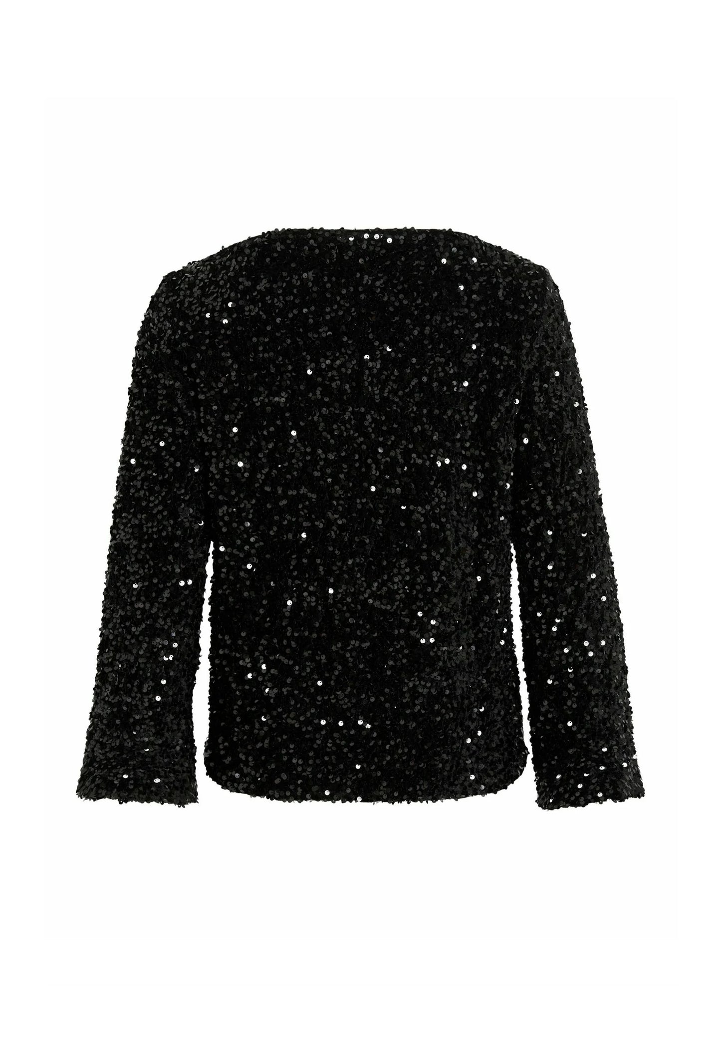 VIFAITH BOAT NECK L/S SEQUIN TOP/1