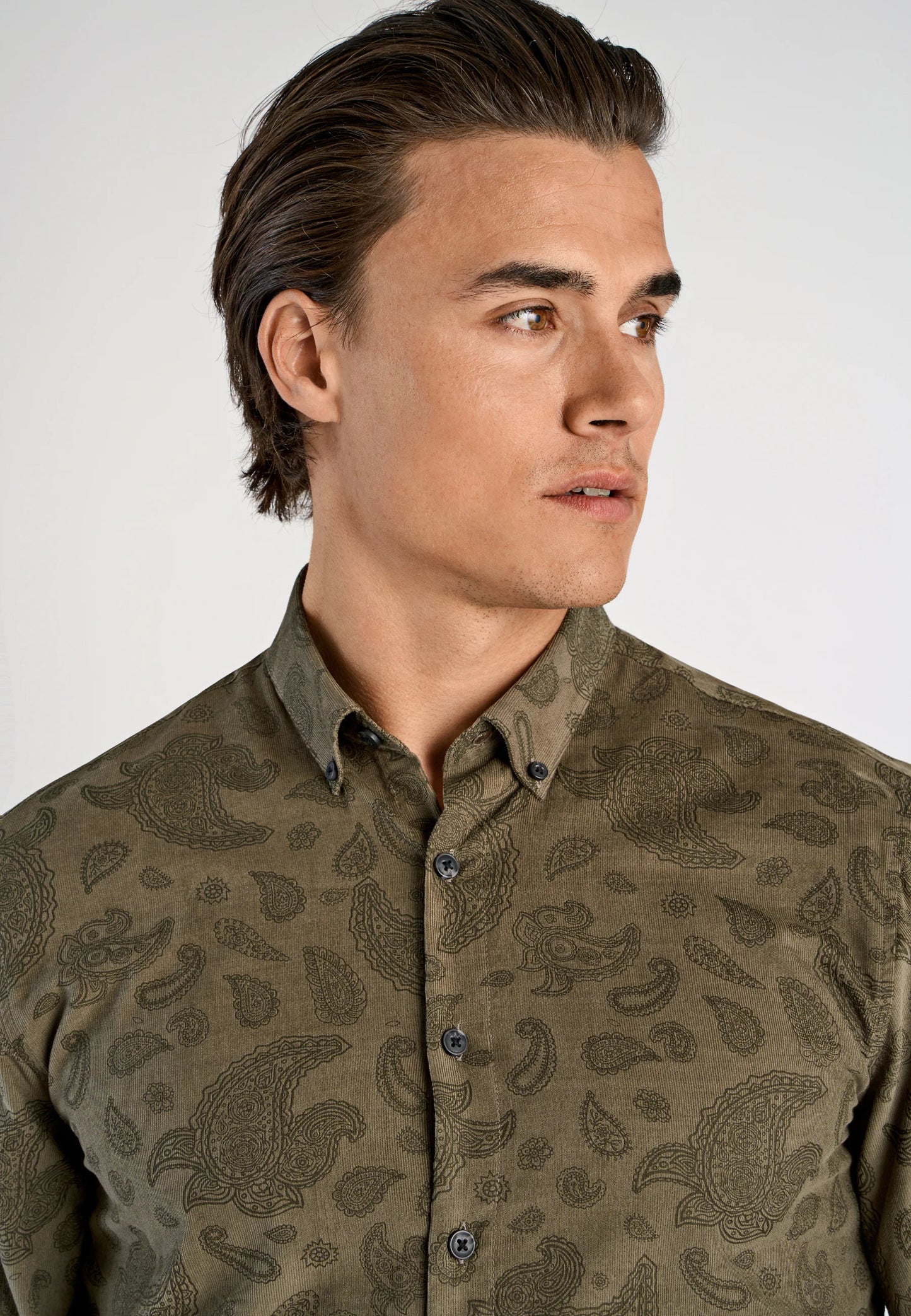 AOP corduroy shirt L/S