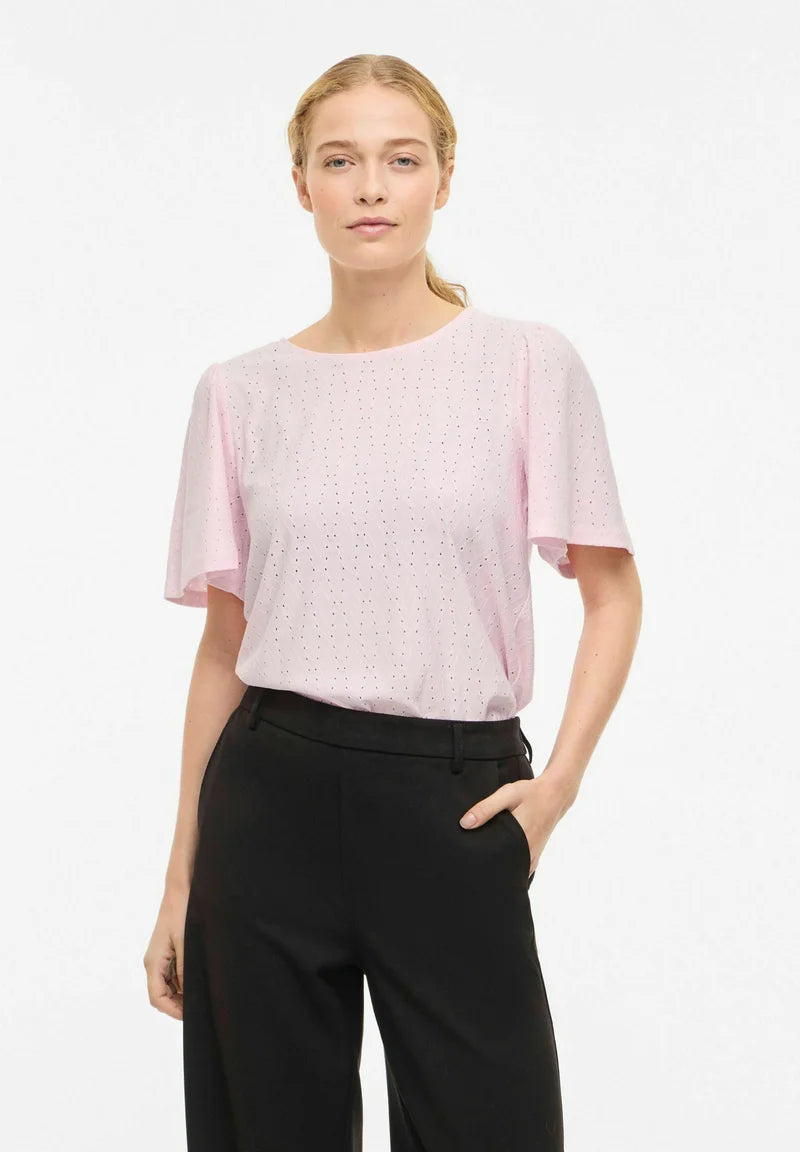 VIBELLI O-NECK S/S TOP - NOOS
