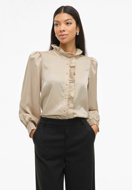 VILUTTO L/S FRILL SHIRT/R