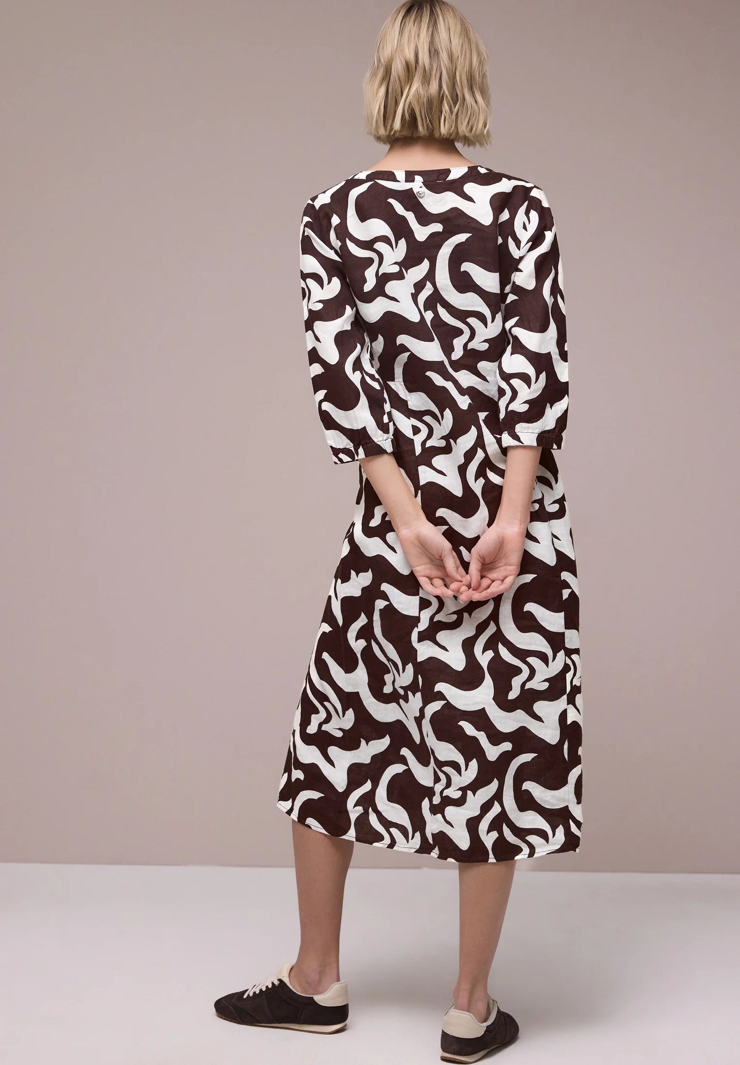 SOL_Midi Volant Dress_AOP