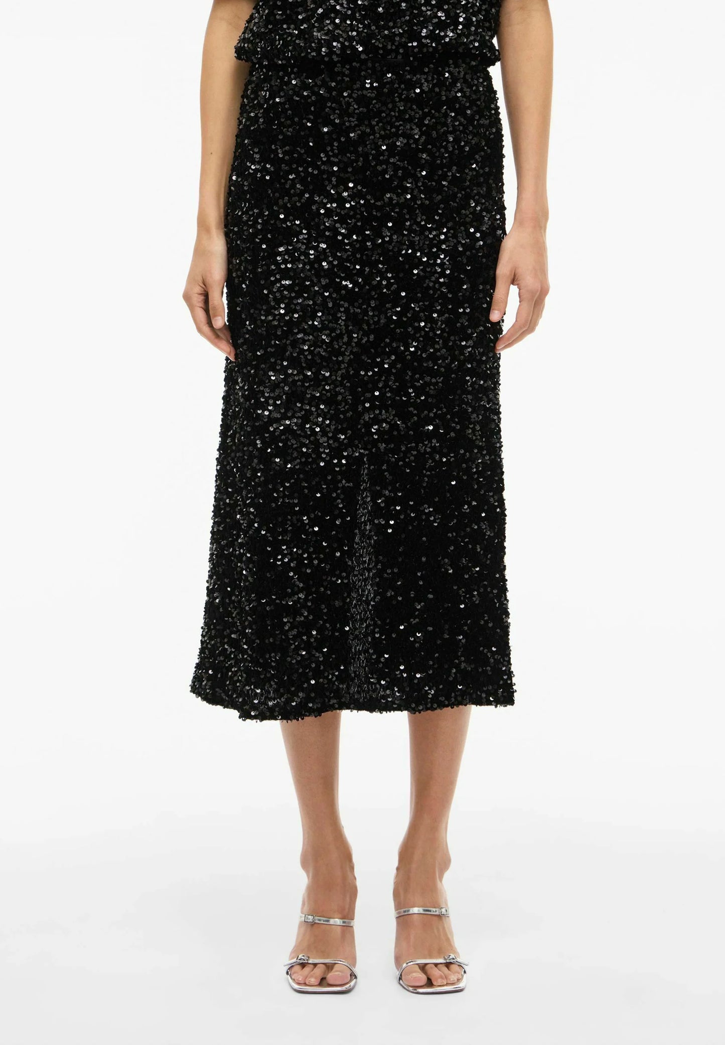 VIFAITH HW MIDI SEQUIN SKIRT/1