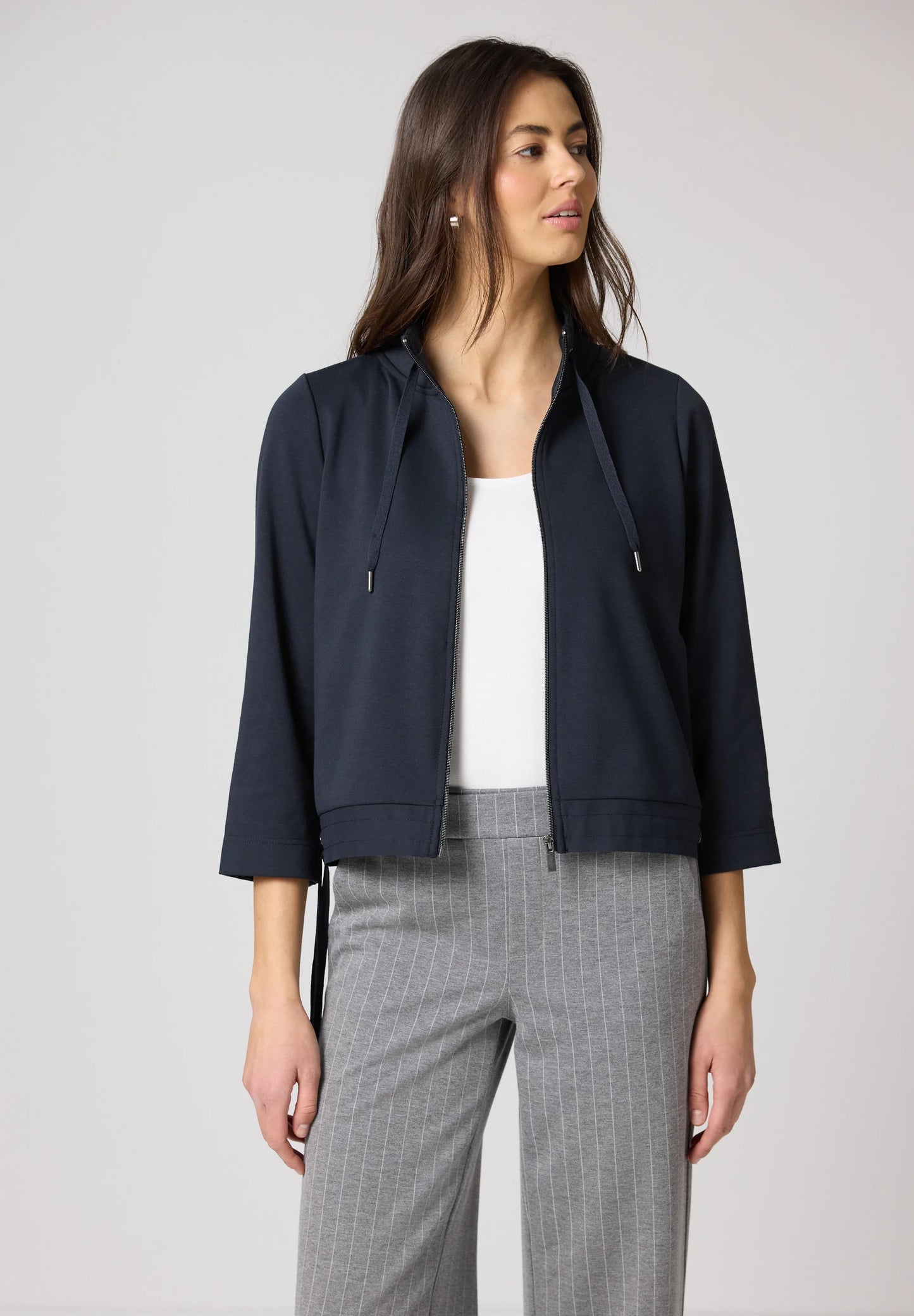 LTD QR zipper jacket w.gathere