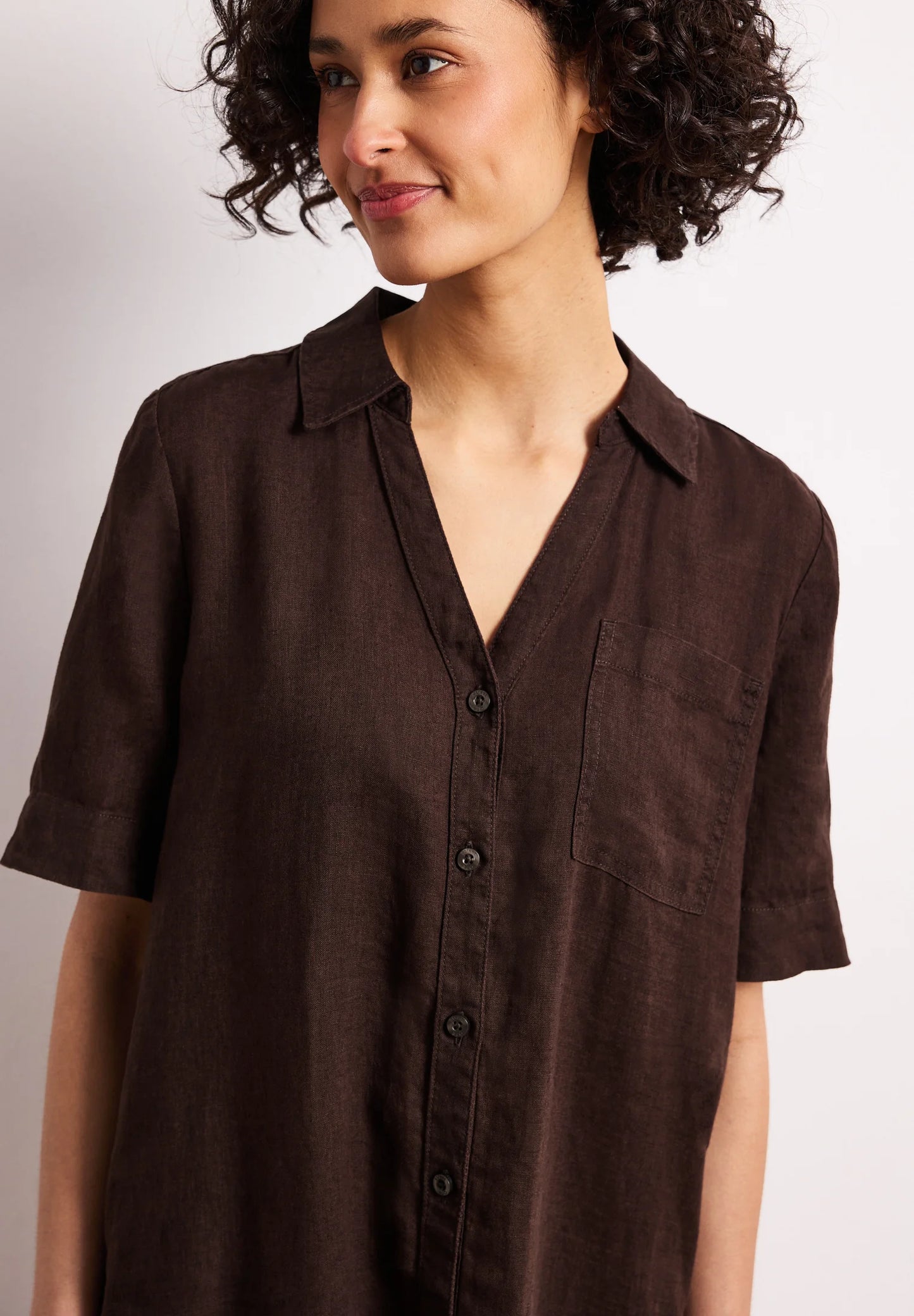 SOL_shirt collar Dress_solid