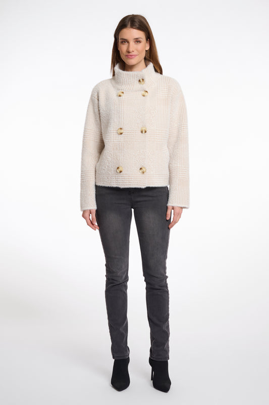 Short double breasted jacket