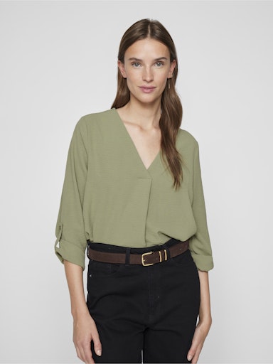 VIJOSA 3/4 V-NECK TOP - NOOS