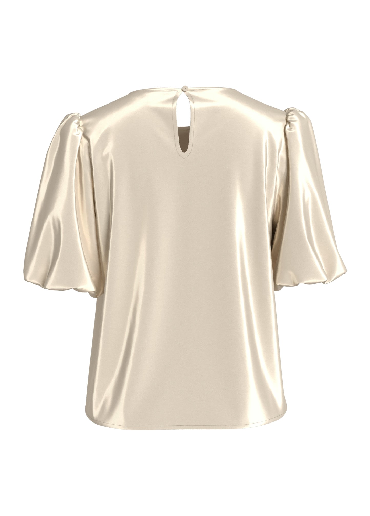 VIELLETTE 2/4 SATIN PUFF TOP - NOOS