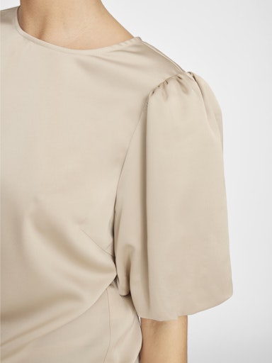 VIELLETTE 2/4 SATIN PUFF TOP - NOOS