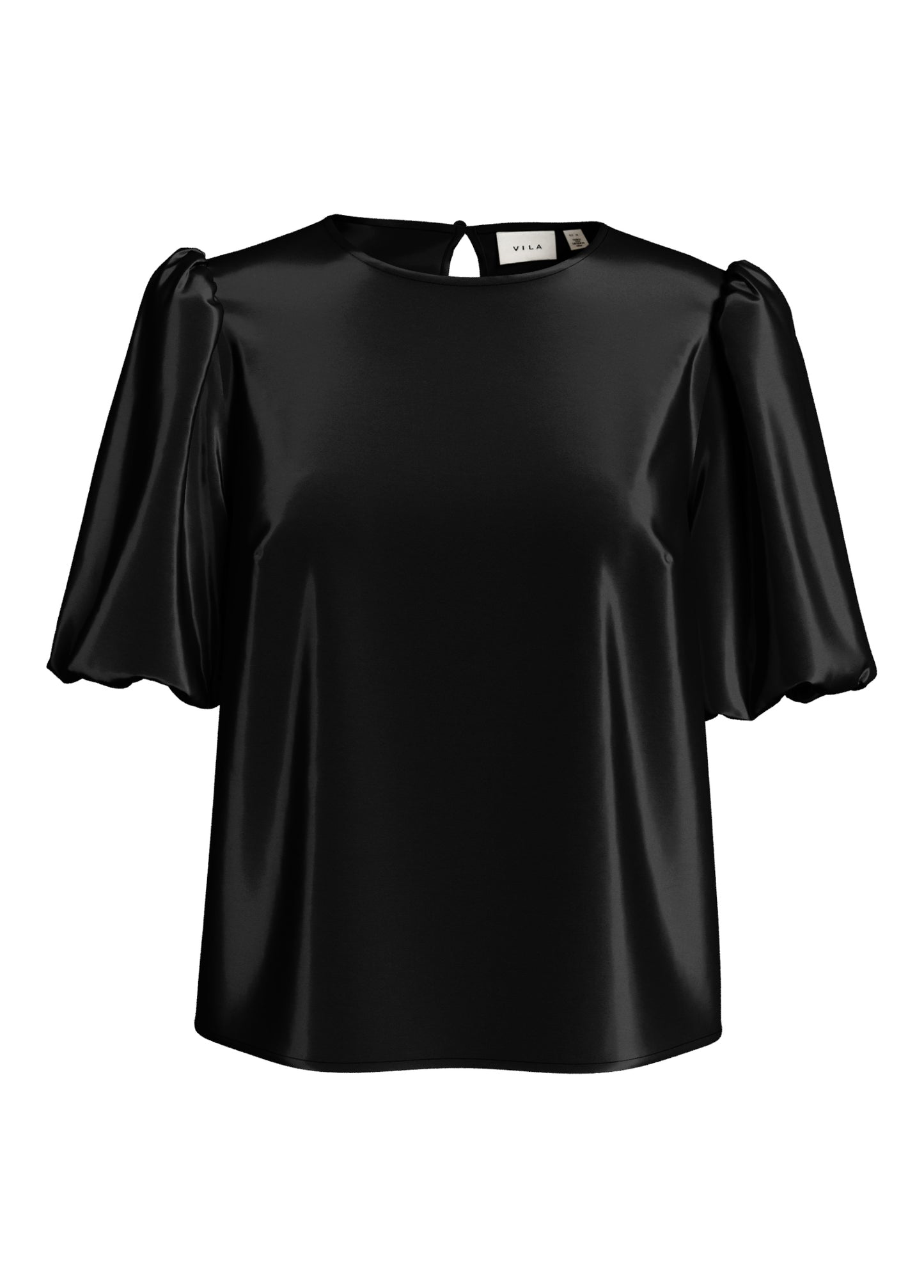 VIELLETTE 2/4 SATIN PUFF TOP - NOOS