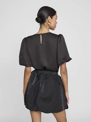 VIELLETTE 2/4 SATIN PUFF TOP - NOOS