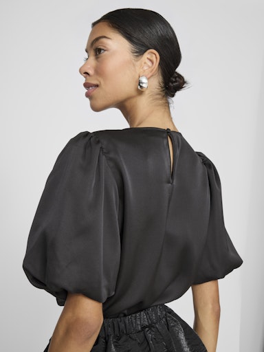 VIELLETTE 2/4 SATIN PUFF TOP - NOOS