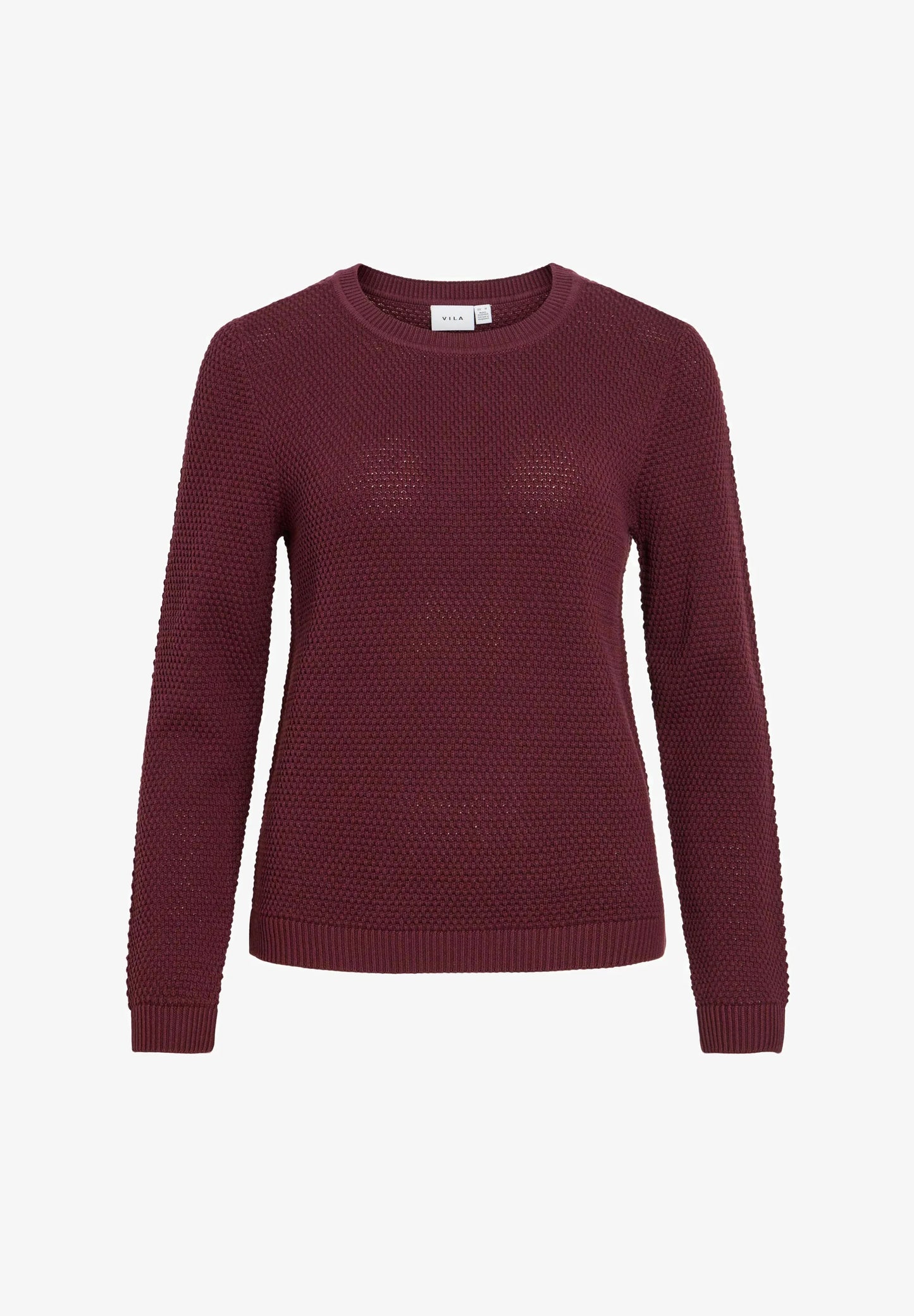 VIDALO O-NECK L/S KNIT TOP/SU - NOOS