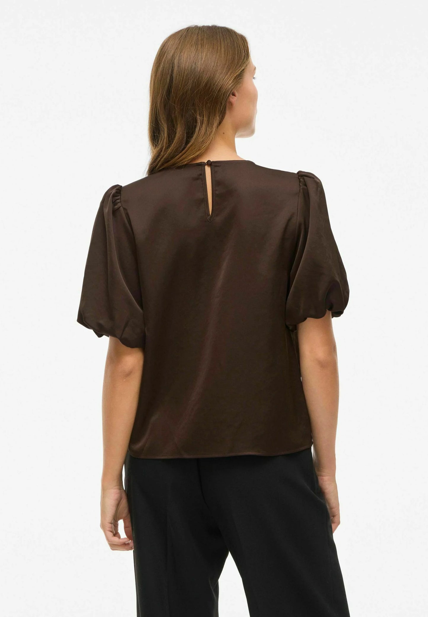 VIELLETTE 2/4 SATIN PUFF TOP - NOOS