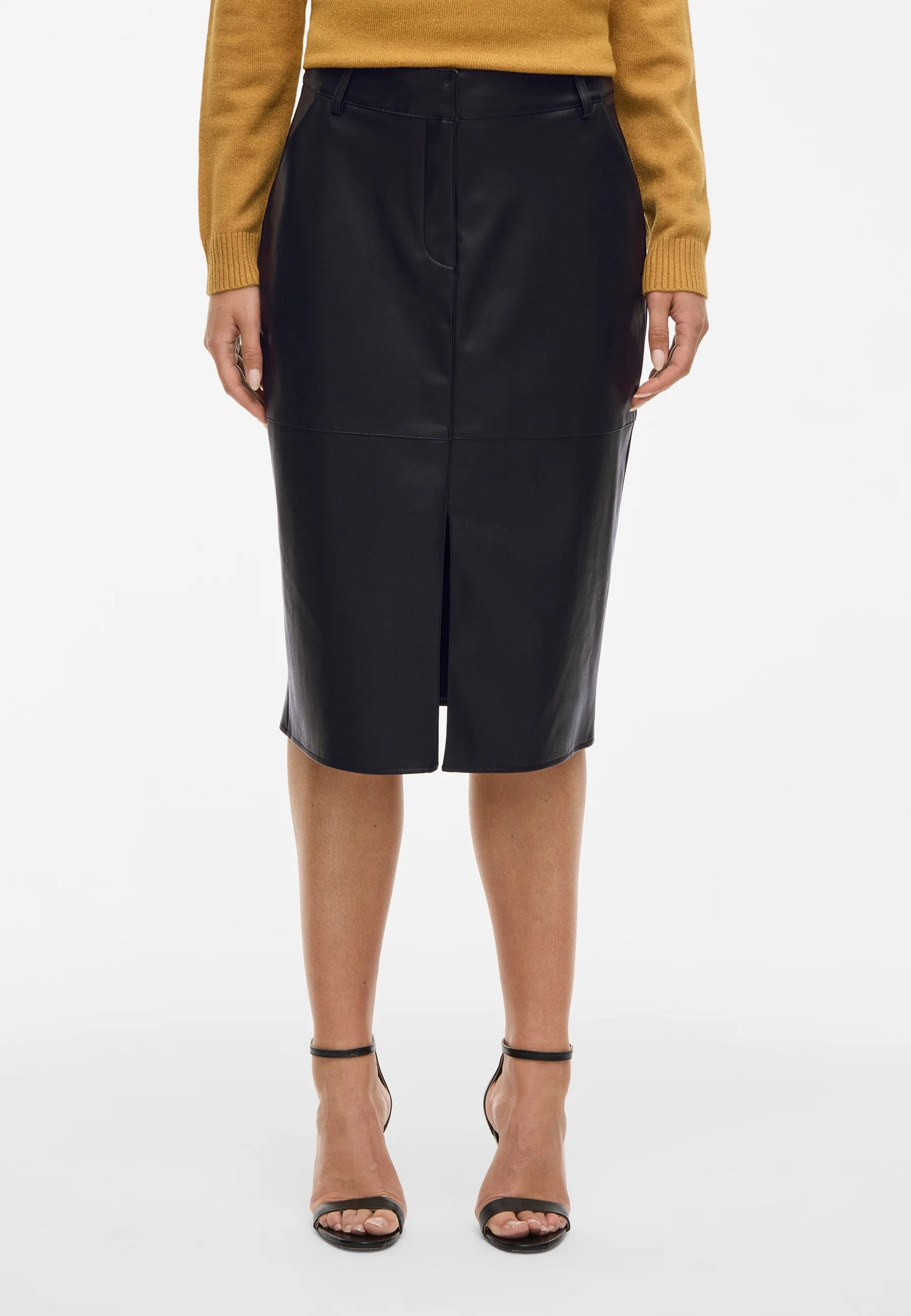 VIDAGMAR HW MIDI COATED SKIRT - NOOS
