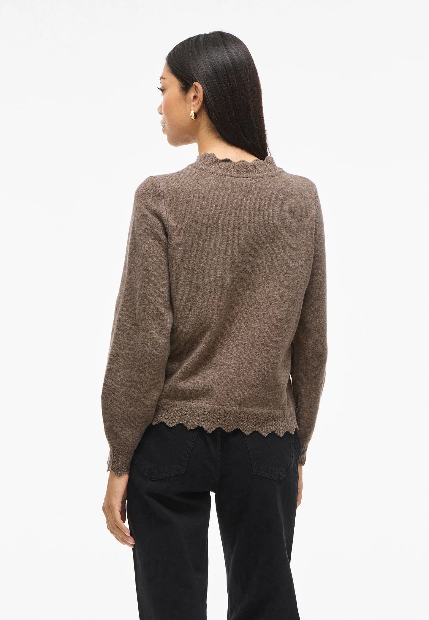 VINIKOLINA O-NECK L/S KNIT TOP - NOOS